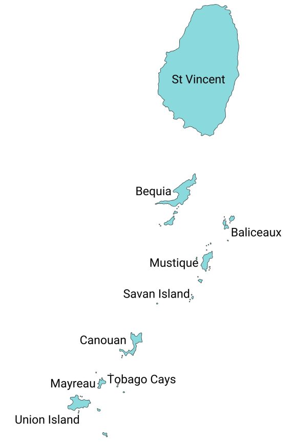 St Vincent and the Grenadines Map-2