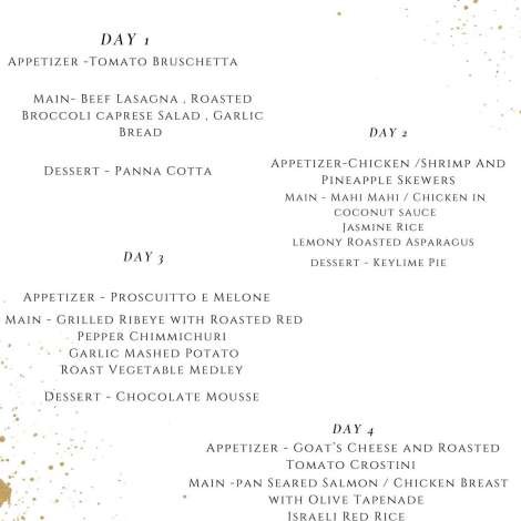 Food onboard Claro Que Sea # 4