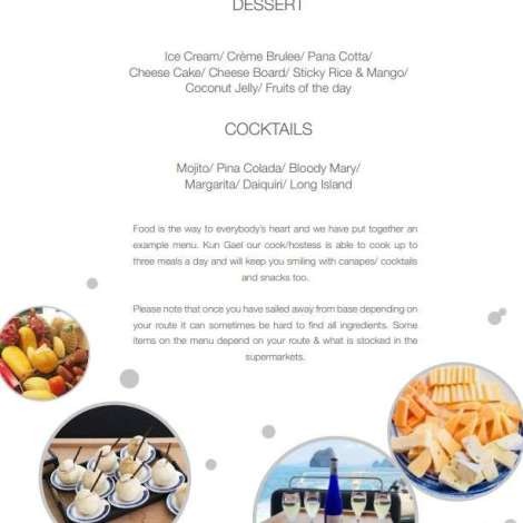 Food onboard MAVERICK # 4