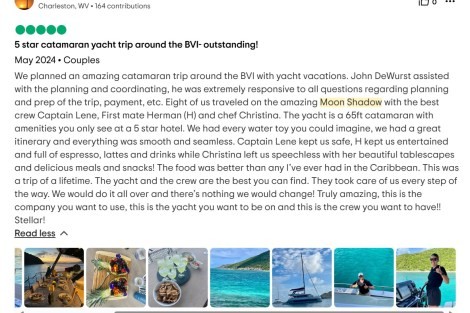 Review img # 14 of the yacht Moon Shadow