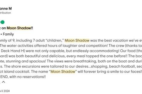 Review img # 22 of the yacht Moon Shadow