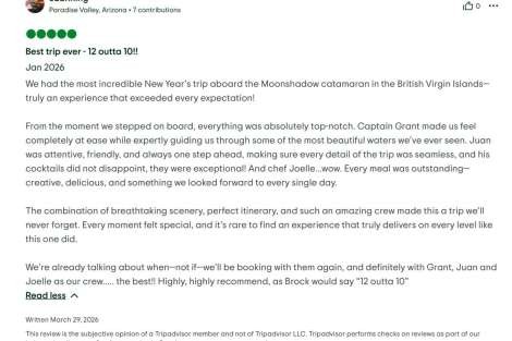 Review img # 3 of the yacht Moon Shadow