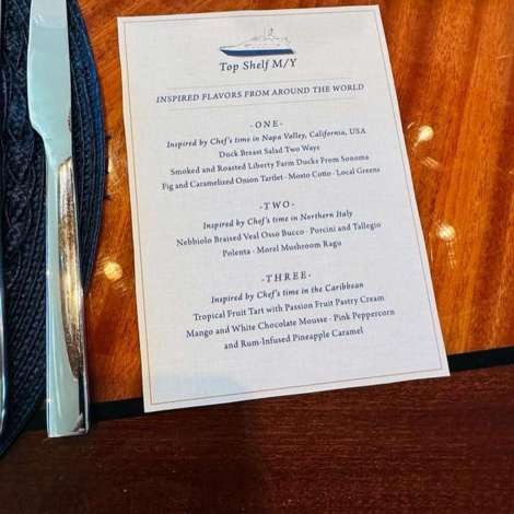 Food onboard TOP SHELF # 5