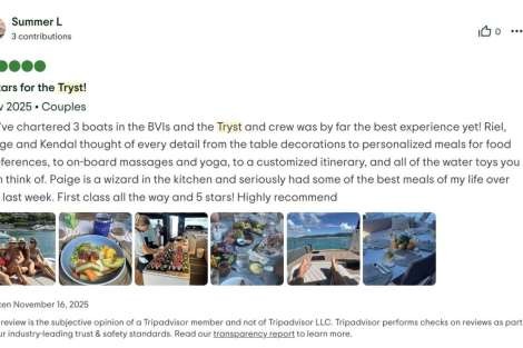 Review img # 11 of the yacht Tryst