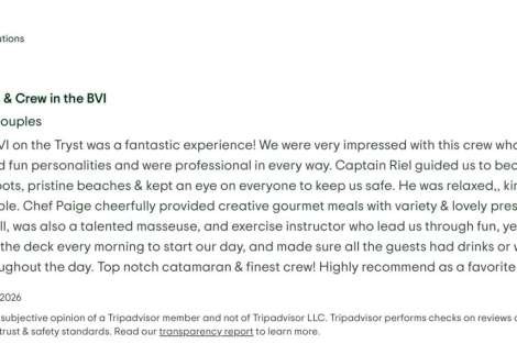 Review img # 5 of the yacht Tryst