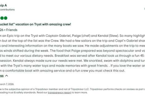 Review img # 7 of the yacht Tryst