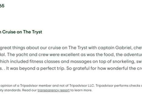 Review img # 8 of the yacht Tryst